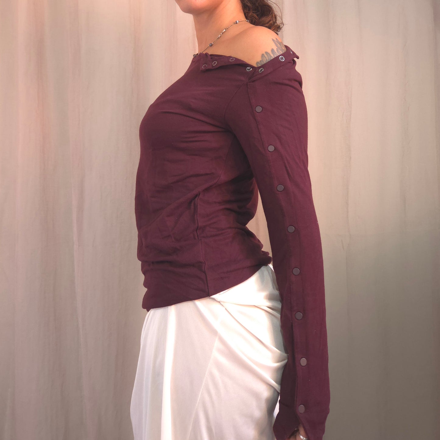 Cop Copine Clip Button top