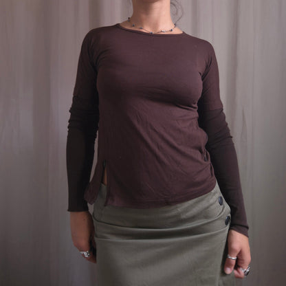 Cop Copine Mesh sleeve tops