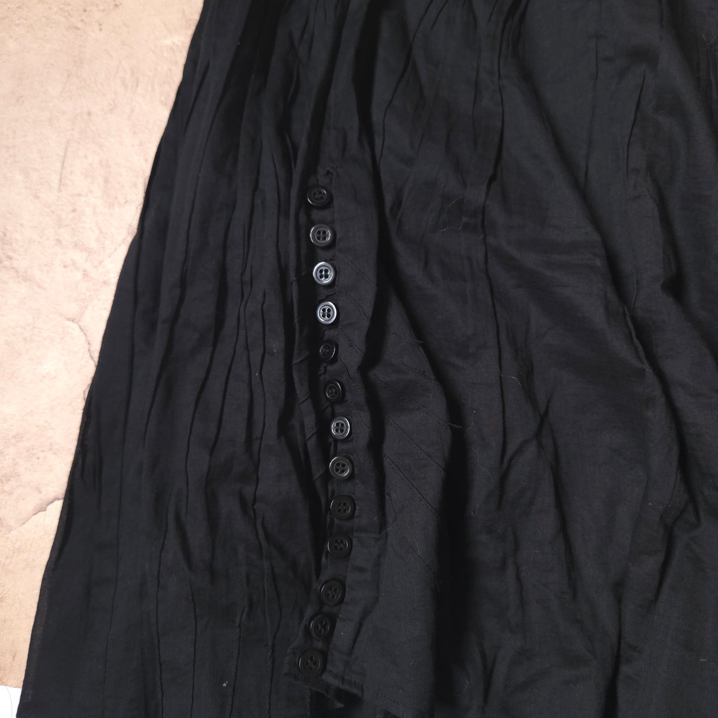 Button Midi Skirt