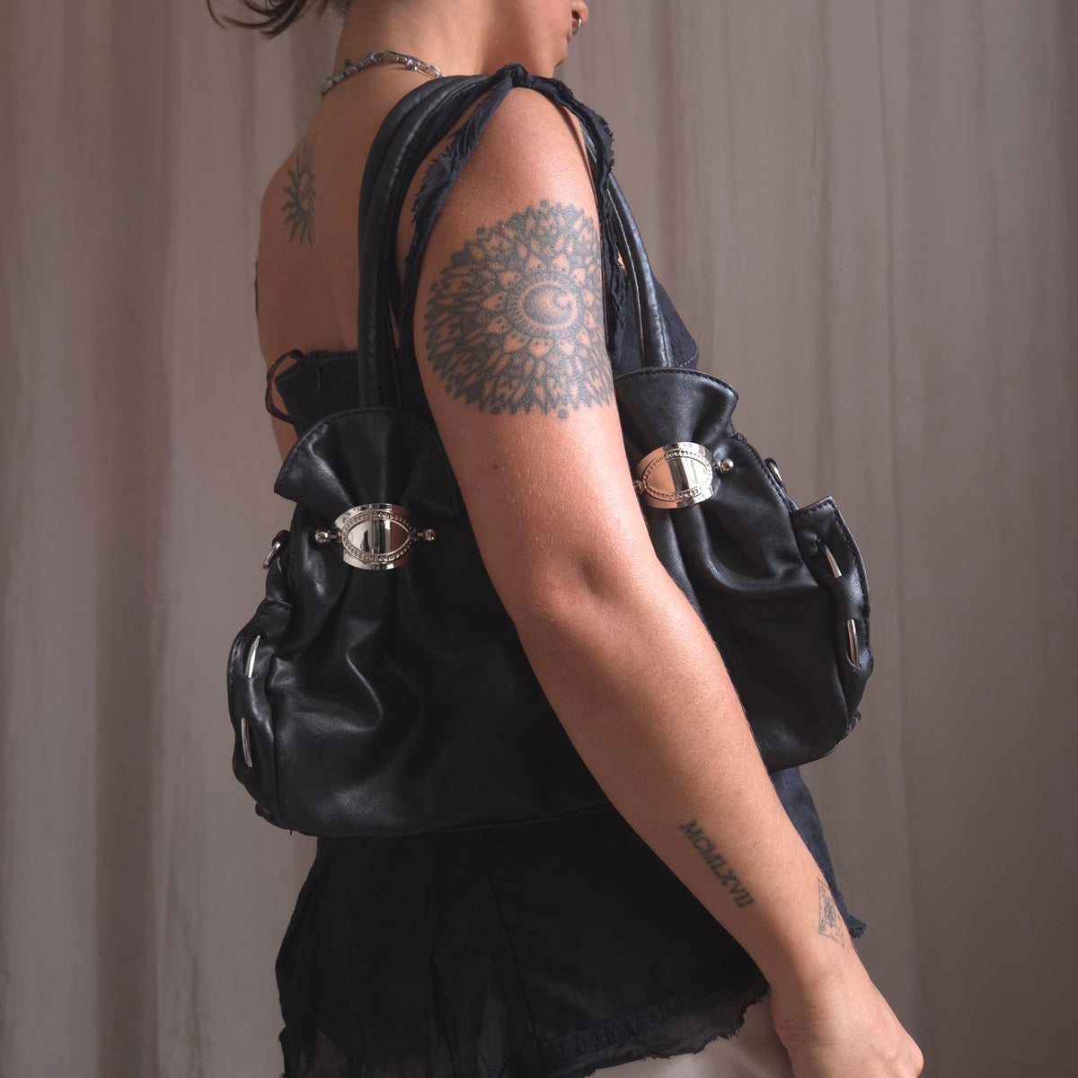 Hardware shoulder bag