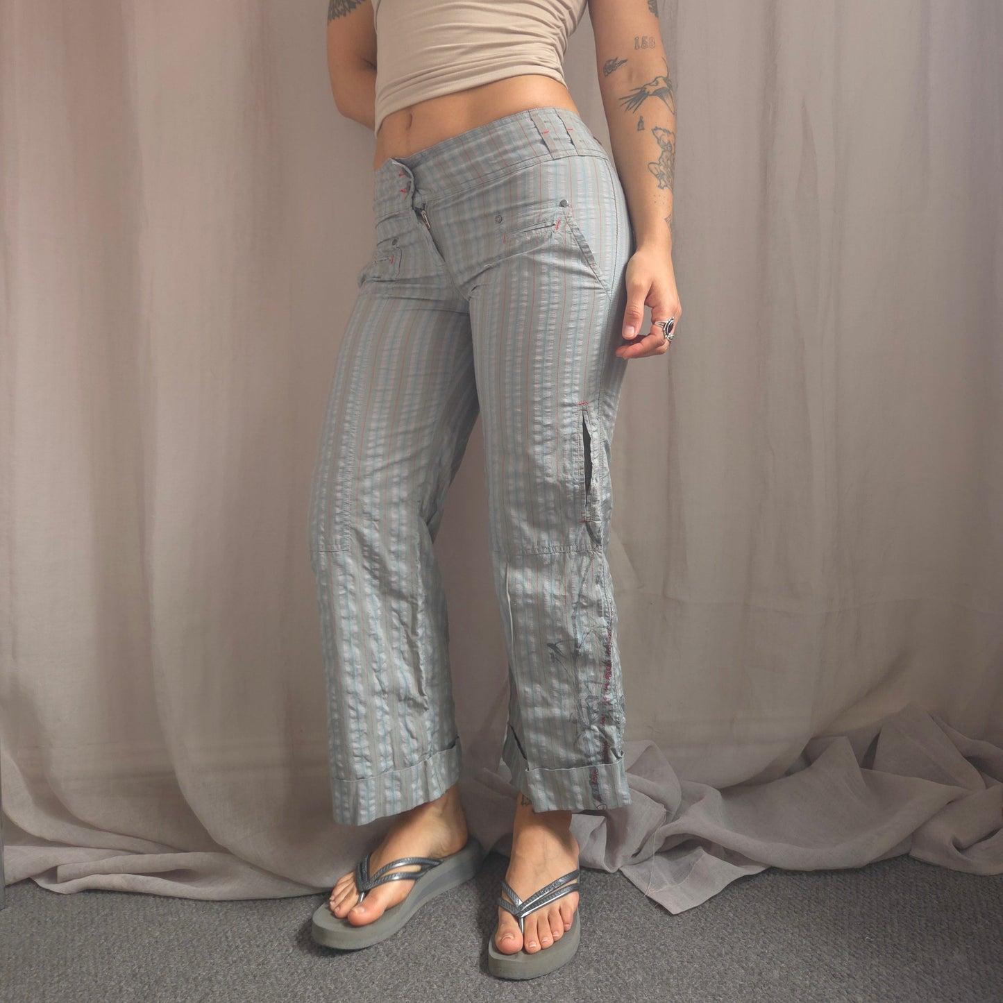 Cop Copine Striped Trousers