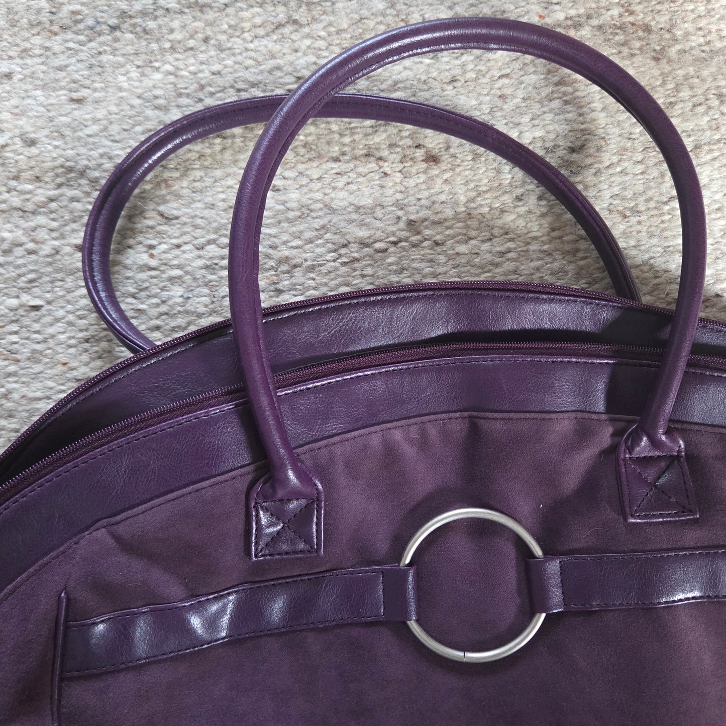 Suede Purple Bag
