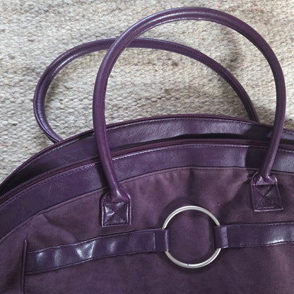 Suede Purple Bag