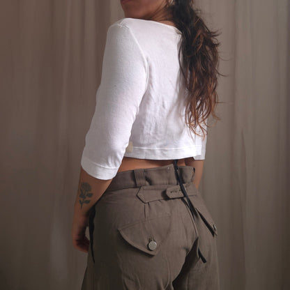 Cop Copine Crop Button Cardigan