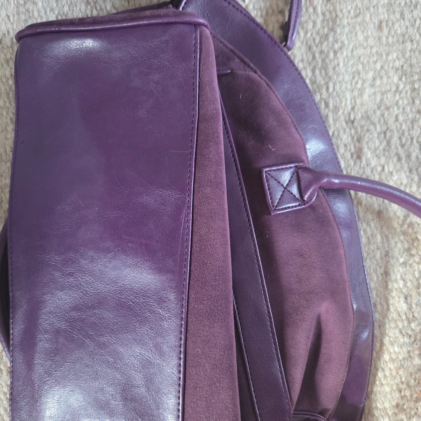Suede Purple Bag