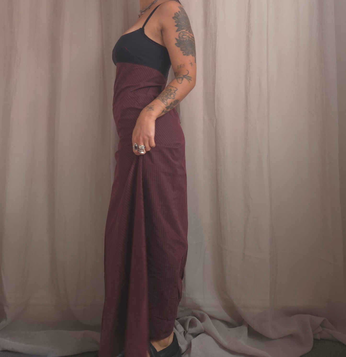 Cop Copine Stripe Maxi Dress