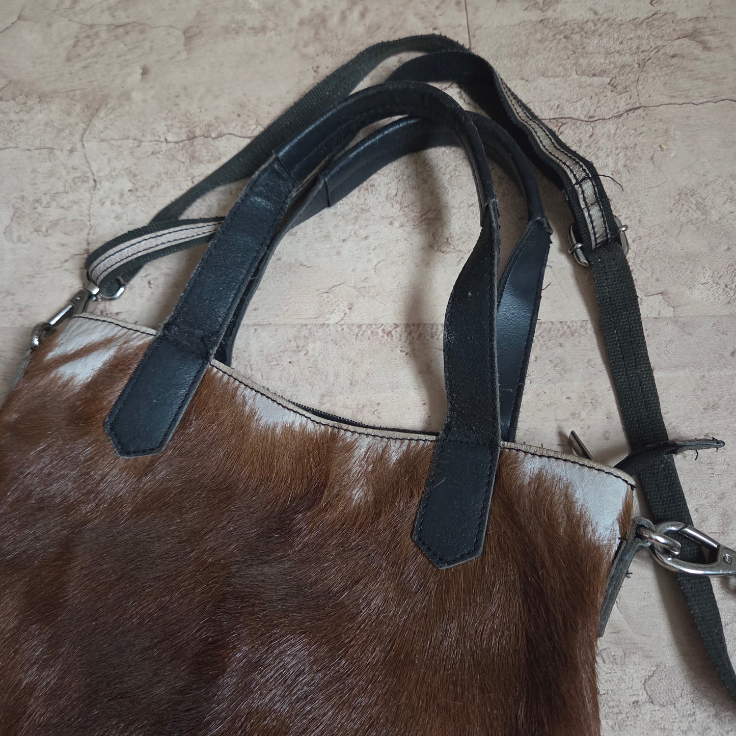 Cowhide/Pony hair Tote Bag