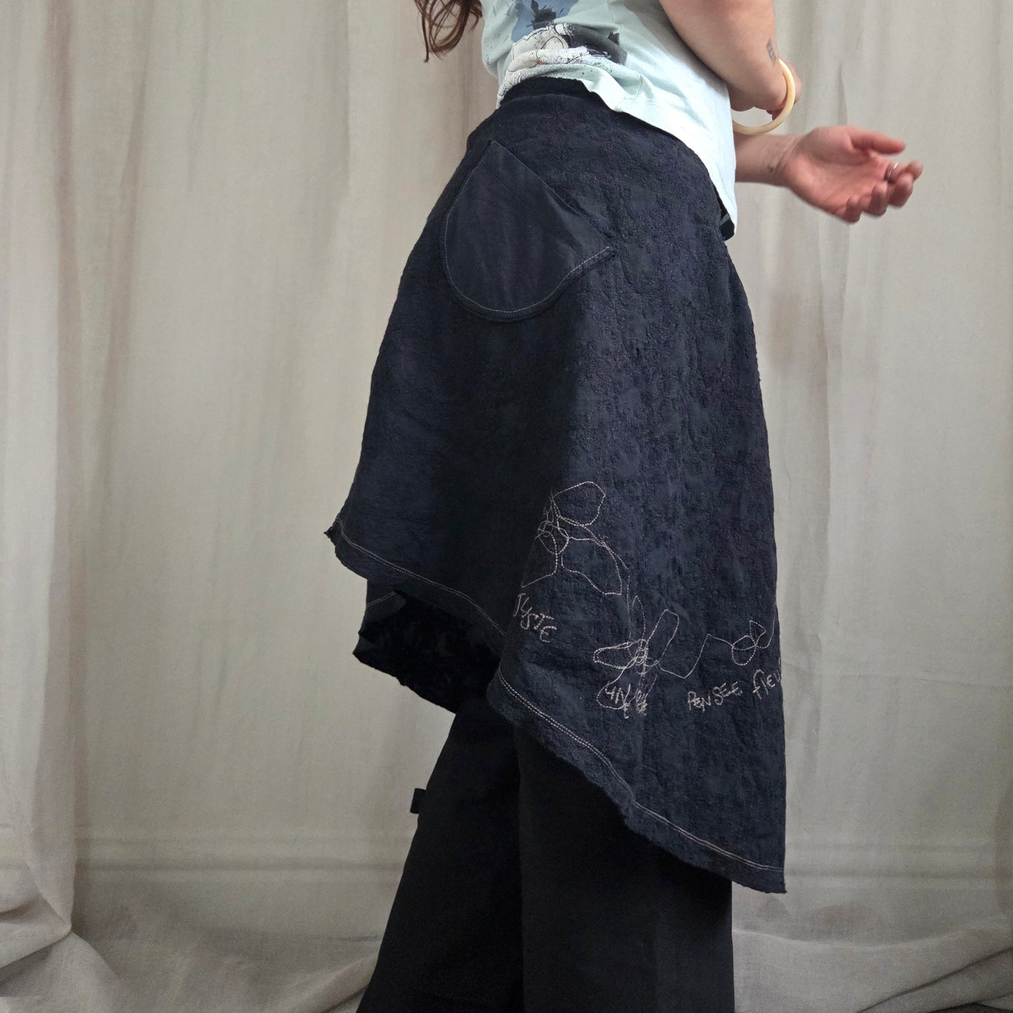 Cop Copine wrapping layer skirt