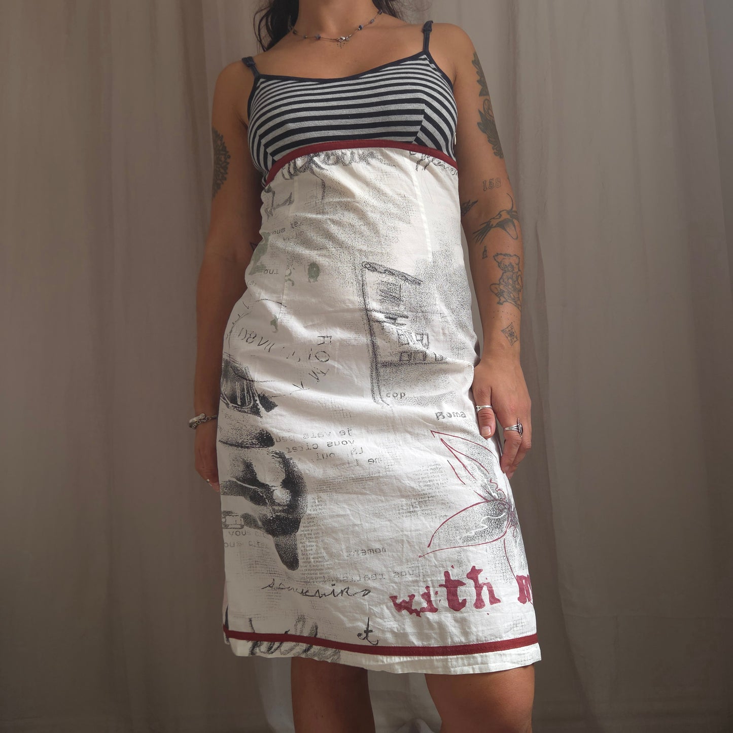 Cop Copine Graphic midi dress