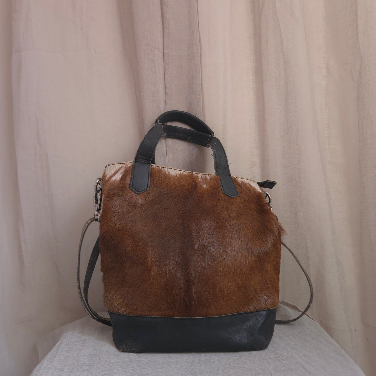 Cowhide/Pony hair Tote Bag