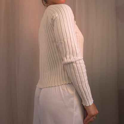 Button Ribbed Jumper