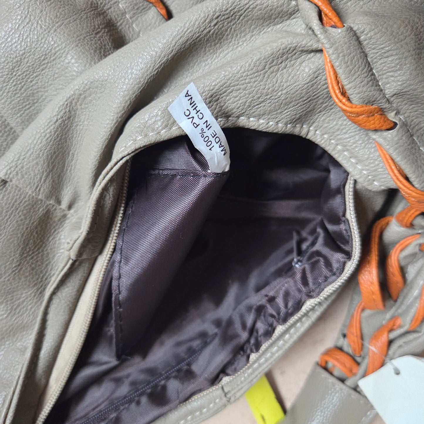 Vintage Lace Up hobo bag